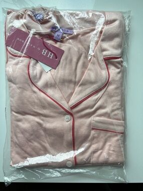HB by HAYEBOB Pink Pajama Set with Coral Piping